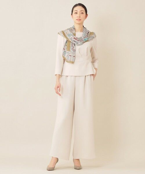 Paul Stuart / ポール・スチュアート マフラー・ショール・スヌード・ストール | BINDA ペイズリー＆ドット柄ストール | 詳細2