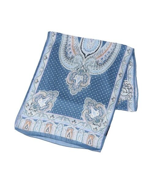 Paul Stuart / ポール・スチュアート マフラー・ショール・スヌード・ストール | BINDA ペイズリー＆ドット柄ストール | 詳細3