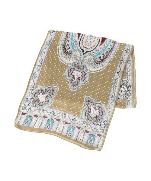 Paul Stuart / ポール・スチュアート マフラー・ショール・スヌード・ストール | BINDA ペイズリー＆ドット柄ストール | 詳細4