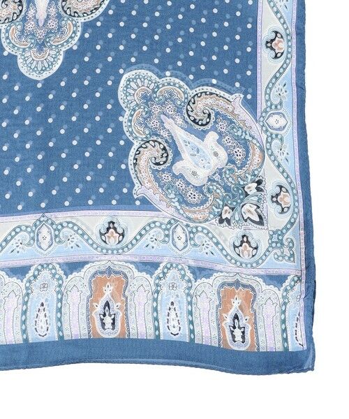 Paul Stuart / ポール・スチュアート マフラー・ショール・スヌード・ストール | BINDA ペイズリー＆ドット柄ストール | 詳細5