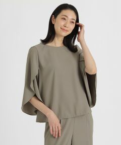 バックサテンジョーゼット　ブラウス23SS【ウォッシャブル】