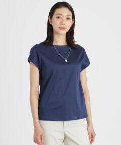 Paul Stuart / ポール・スチュアート カットソー | ファンクショナルスムース　フレンチスリーブプルオーバー【ウォッシャブル】