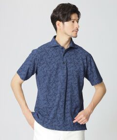 2023Spring&Summer item Available (カットソー)<br /><br />その人気から今やポール・スチュアートの定番アイテムとなった半袖ポロシャツに、春夏シーズンらしくペイズリー総柄を全体にプリントした印象的なデザイン。<br />半袖仕様・シャツ襟 ・カノコ組織のジャージー素材で統一した、オーセンティックな定番ポロシャツ仕様。<br />人気商品を継続するだけでなく、その時々最善のスタイリングを考慮する上で常に構造の見直しを行い、毎シーズン進化するのがこちらのポロシャツの特徴でもあります。今回は肩の傾斜やアームホールの構造を修正して余分なゆとりが出ないようにしました。このことでなによりもさらに着やすく、胸周りのタスキジワが出にくいようにブラッシュアップされています。<br />より着やすく、無駄なゆとりが出ないようにするなど細部にまでこだわった一枚。襟はジャケットに合うように、第一ボタンを開けた時の襟の立ち方の立体感をこだわり抜いたところもポイント。<br />1枚着としてはもちろん、是非ジャケットやブルゾンのインナーに合わせてコーディネートしていただきたいアイテムです。<br /><br /><素材><br />杢調のニュアンスがあるコットン100%のメランジ糸を使用した鹿の子生地に、さらにトーナルカラーでペイズリー柄をプリントしました。<br />メランジのカノコにプリントすることで、リゾートテイストでありながらシックな雰囲気にさらに深みを与えています。<br /><br />モデル（下部ディテール画像）:H177 B89 W75 H90 着用サイズ:L