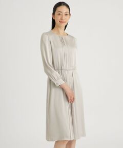 グロッシーサテンジョーゼット　ワンピース23AW【ウォッシャブル】