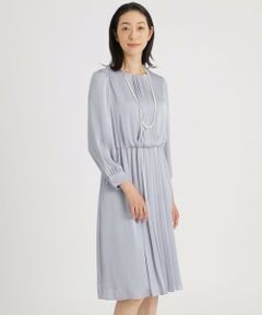 グロッシーサテンジョーゼット　ワンピース23AW【ウォッシャブル】