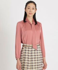 【DRESS BLOUSE】ウォッシャブルシルクボウタイブラウス