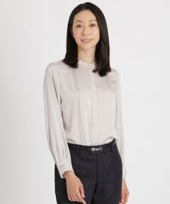 【DRESS BLOUSE】ウォッシャブルシルクピンタックブラウス