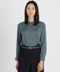 【DRESS BLOUSE】ウォッシャブルシルクピンタックブラウス