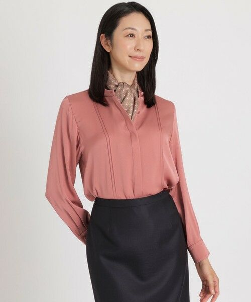 セール】 【DRESS BLOUSE】ウォッシャブルシルクピンタックブラウス ...