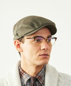 Paul Stuart / ポール・スチュアート ハット | シルクカシミヤブレンドパケ柄ウールハンチング