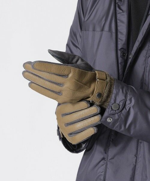 Paul Stuart / ポール・スチュアート 手袋 | レザーコンビグローブ | 詳細4
