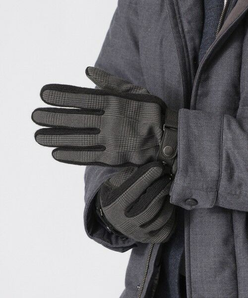 Paul Stuart / ポール・スチュアート 手袋 | ミニチェックコンビグローブ | 詳細1