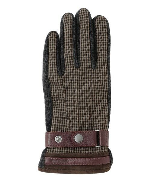 Paul Stuart / ポール・スチュアート 手袋 | ミニチェックコンビグローブ | 詳細3
