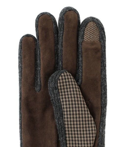Paul Stuart / ポール・スチュアート 手袋 | ミニチェックコンビグローブ | 詳細4