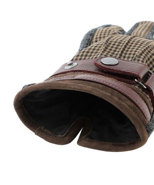 Paul Stuart / ポール・スチュアート 手袋 | ミニチェックコンビグローブ | 詳細6