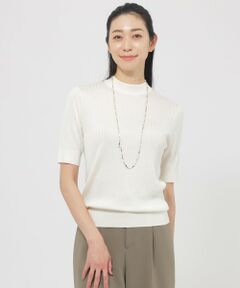 【DRESS KNIT】100%シルクハイゲージニットプルオーバー【ウォッシャブル】