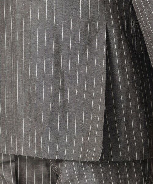 Paul Stuart / ポール・スチュアート セットアップ | 【Nikkei magazine掲載】【BAKER MODEL】シルクウールミックスリネンストライプダブルブレストスーツ | 詳細8