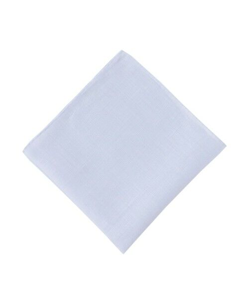 Paul Stuart / ポール・スチュアート その他小物 | 【Nikkei magazine掲載】チーフ 麻無地（ブルー系）