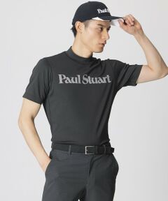 【GOLF】カミフロゴプリントモックネックTシャツ(吸水速乾・UVカット)