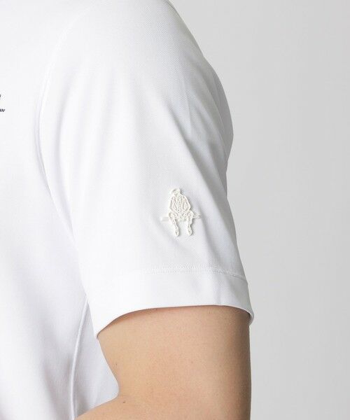 Paul Stuart / ポール・スチュアート カットソー | 【GOLF】カミフロゴプリントモックネックTシャツ(吸水速乾・UVカット) | 詳細6