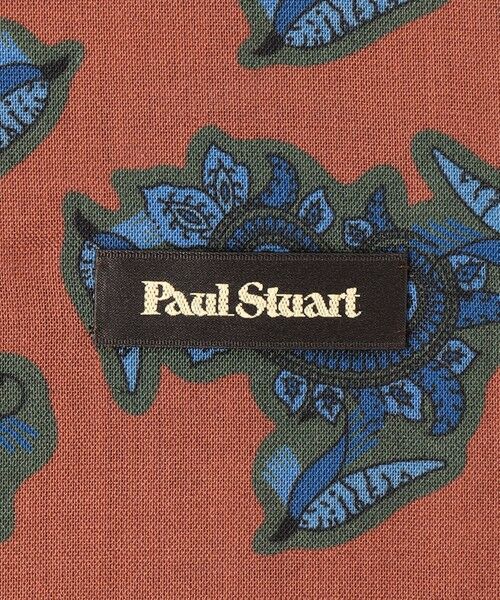 Paul Stuart / ポール・スチュアート マフラー・ショール・スヌード・ストール | 英国製ペイズリープリントストール（ボルドー） | 詳細2