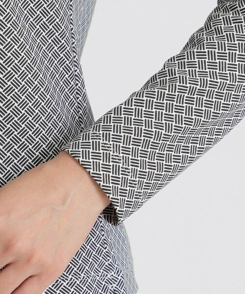 Paul Stuart / ポール・スチュアート カットソー | 【GOLF】カミフパケ柄プリント長袖ポロシャツ | 詳細6