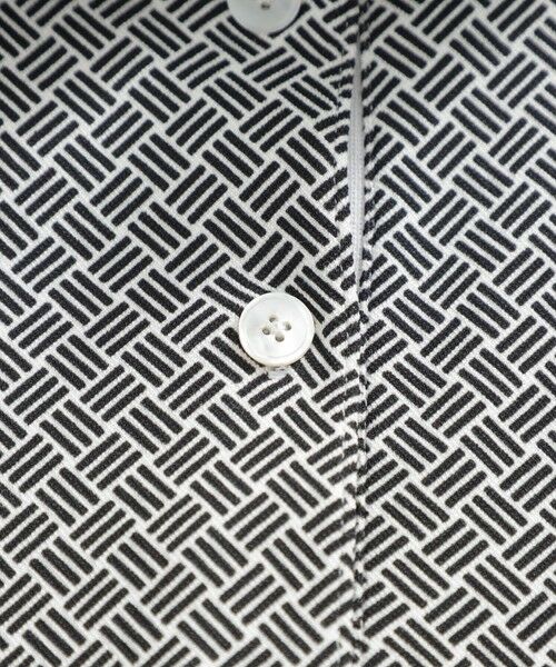 Paul Stuart / ポール・スチュアート カットソー | 【GOLF】カミフパケ柄プリント長袖ポロシャツ | 詳細8