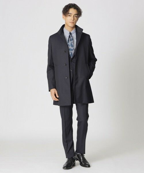 Paul Stuart / ポール・スチュアート その他アウター | ウーステッドウール スタンドカラーコート | 詳細1