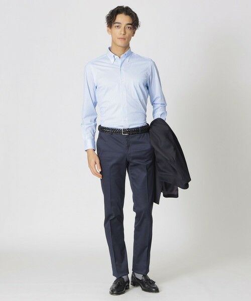 Paul Stuart / ポール・スチュアート シャツ・ブラウス | 【Nikkei magazine掲載】「Stuart's Traveler」 ストライププリント ストレッチシャツ | 詳細3