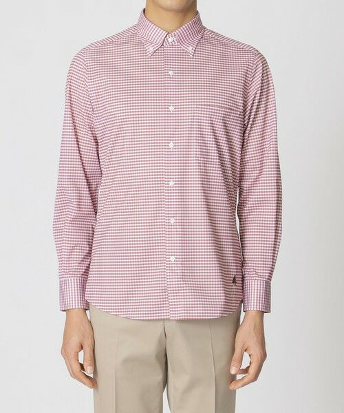 Paul Stuart / ポール・スチュアート シャツ・ブラウス | ギンガムチェックプリント　ストレッチシャツ | 詳細4