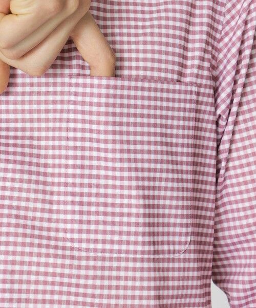Paul Stuart / ポール・スチュアート シャツ・ブラウス | ギンガムチェックプリント　ストレッチシャツ | 詳細7