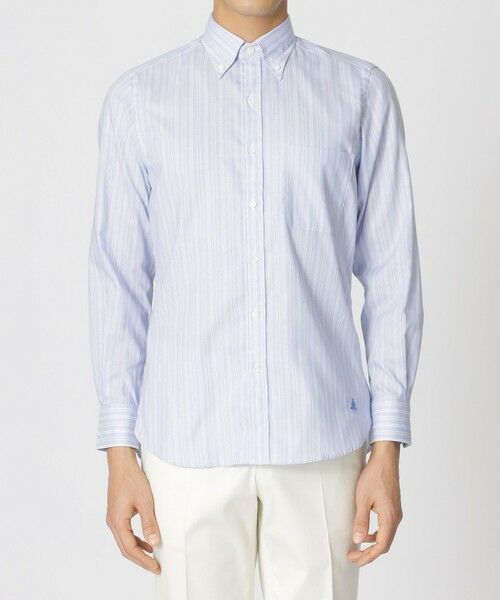 Paul Stuart / ポール・スチュアート シャツ・ブラウス | オルタネイトストライプ　ボタンダウンオックスフォードシャツ | 詳細3