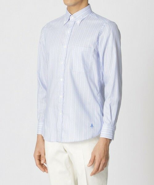 Paul Stuart / ポール・スチュアート シャツ・ブラウス | オルタネイトストライプ　ボタンダウンオックスフォードシャツ | 詳細4