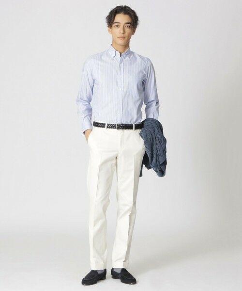 Paul Stuart / ポール・スチュアート シャツ・ブラウス | オルタネイトストライプ　ボタンダウンオックスフォードシャツ | 詳細1