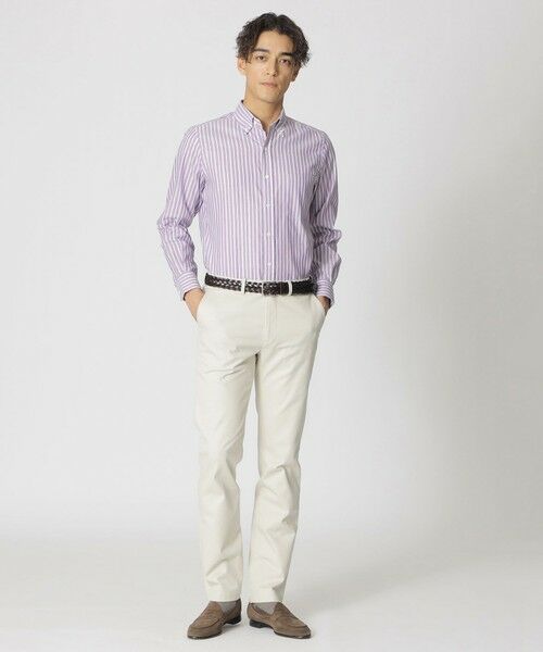 Paul Stuart / ポール・スチュアート シャツ・ブラウス | オルタネイトストライプ　ボタンダウンオックスフォードシャツ | 詳細2
