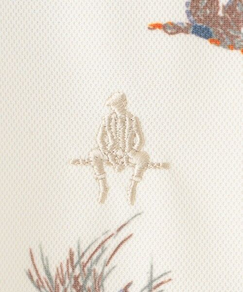 Paul Stuart / ポール・スチュアート カットソー | 【GOLF】鴨柄プリントカッタウェイポロシャツ | 詳細7