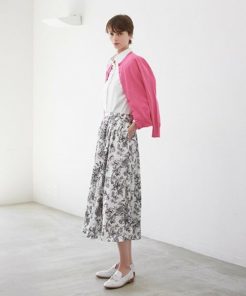Paul Stuart / ポール・スチュアート スカート | 【ウォッシャブル】ドローイングフラワー　スカート | 詳細2