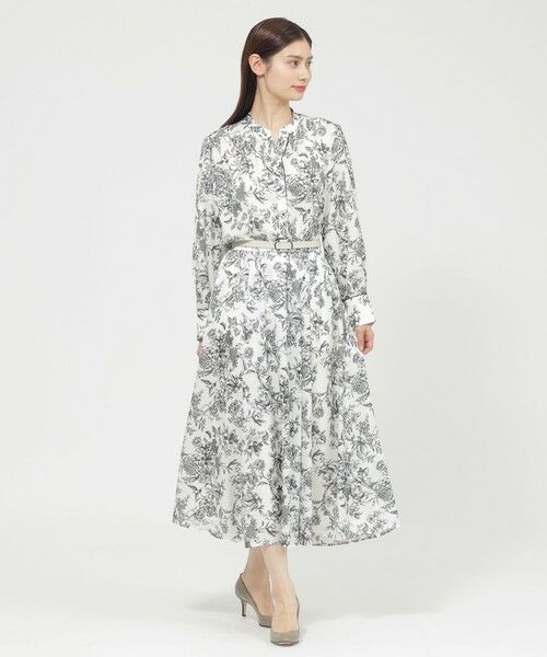 Paul Stuart / ポール・スチュアート スカート | 【ウォッシャブル】ドローイングフラワー　スカート | 詳細3
