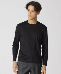 Paul Stuart / ポール・スチュアート カットソー | 「Dress Tee Shirts」 コットンスムースロングスリーブドレスTシャツ/長袖カットソー