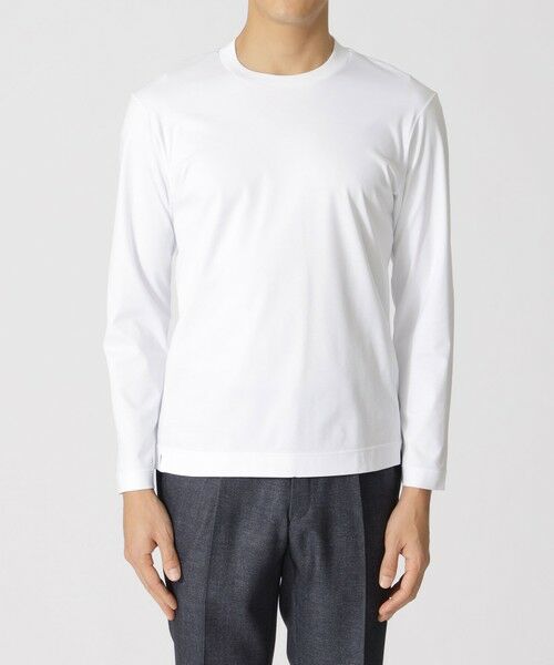 Paul Stuart / ポール・スチュアート カットソー | 「Dress Tee Shirts」 コットンスムースロングスリーブドレスTシャツ/長袖カットソー | 詳細3