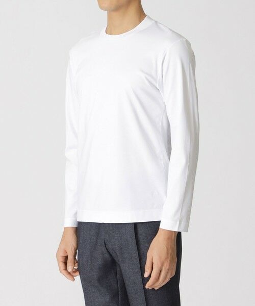 Paul Stuart / ポール・スチュアート カットソー | 「Dress Tee Shirts」 コットンスムースロングスリーブドレスTシャツ/長袖カットソー | 詳細4