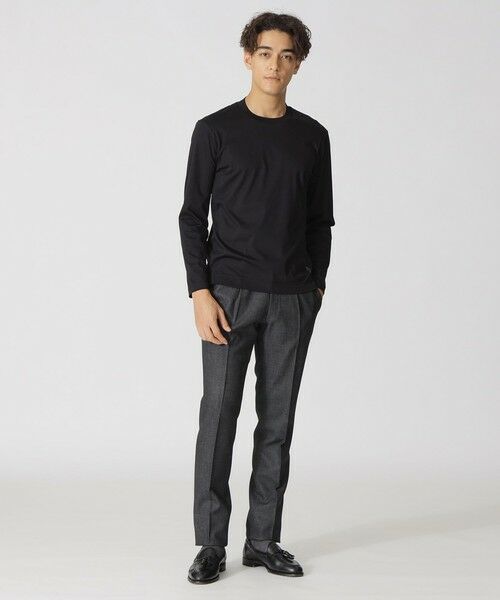 Paul Stuart / ポール・スチュアート カットソー | 「Dress Tee Shirts」 コットンスムースロングスリーブドレスTシャツ/長袖カットソー | 詳細2
