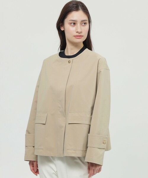 Paul Stuart / ポール・スチュアート その他アウター | 【ウォッシャブル】転写はっ水ソロタフタ　ショートコート | 詳細8