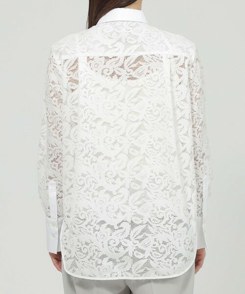 Paul Stuart / ポール・スチュアート シャツ・ブラウス | 【Precious掲載】【ウォッシャブル】ボタニカルレース　ブラウス | 詳細5
