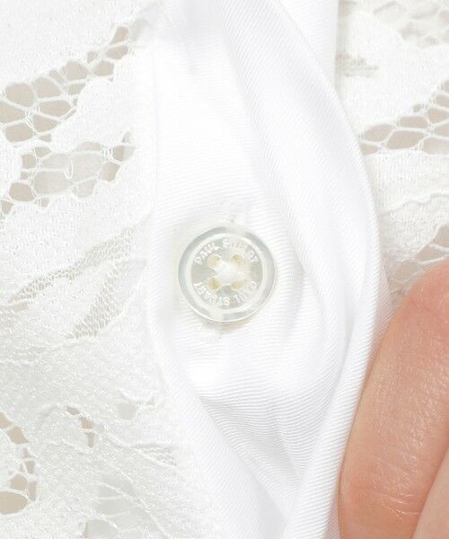 Paul Stuart / ポール・スチュアート シャツ・ブラウス | 【Precious掲載】【ウォッシャブル】ボタニカルレース　ブラウス | 詳細7