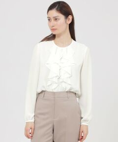 Paul Stuart / ポール・スチュアート シャツ・ブラウス | 【Nikkei magazine掲載】【ウォッシャブル】ソフトジョーゼット　ブラウス