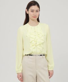 Paul Stuart / ポール・スチュアート シャツ・ブラウス | 【Nikkei magazine掲載】【ウォッシャブル】ソフトジョーゼット　ブラウス