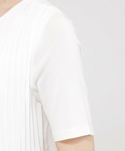 Paul Stuart / ポール・スチュアート ニット・セーター | 【ウォッシャブル】プリーツコンビニット　プルオーバー | 詳細7