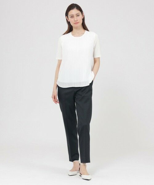 Paul Stuart / ポール・スチュアート ニット・セーター | 【ウォッシャブル】プリーツコンビニット　プルオーバー | 詳細2