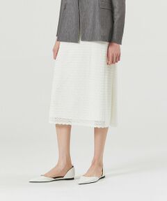 Paul Stuart / ポール・スチュアート スカート | 【ウォッシャブル】サークルフルールケミカルレース　スカート